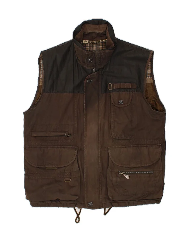 Elegant Outfits CAMEL ACTIVE Mens Utility Gilet IT 54 2XL Brown Cotton