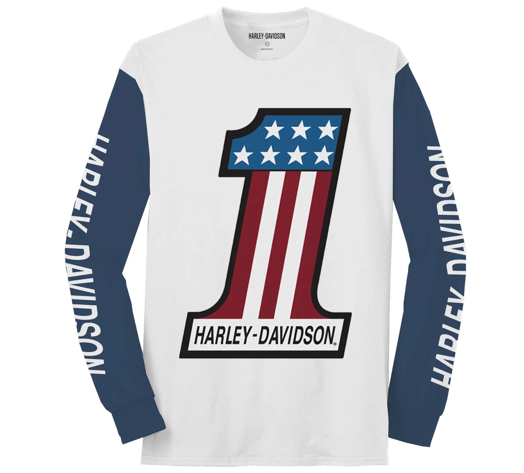 Classic Designs Harley-Davidson Men's #1 Colorblock Tee - 99077-22VM