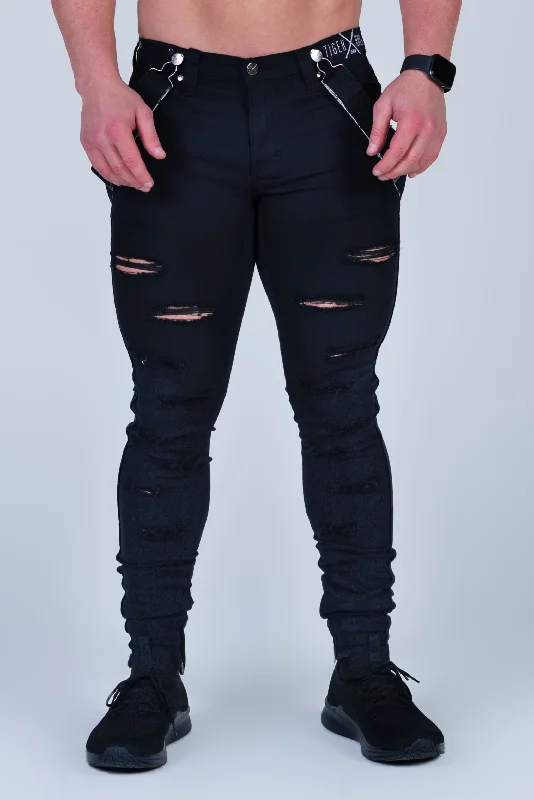 Functional Wear ROYCE BLACK HAND-ABRADED JEAN