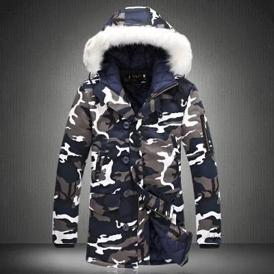 Casual Footwear Men's COTTON Camouflage Winter Jacket