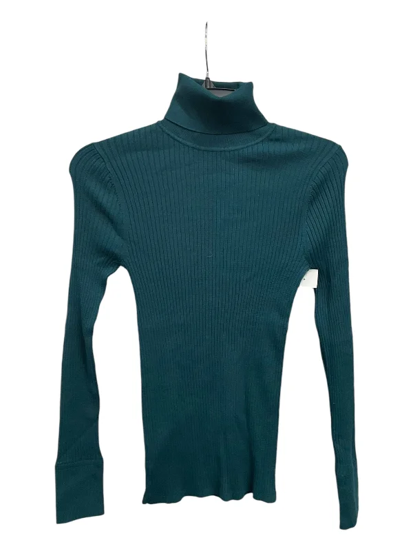 Minimalist Pieces Top Long Sleeve By Loft In Green, Size: M