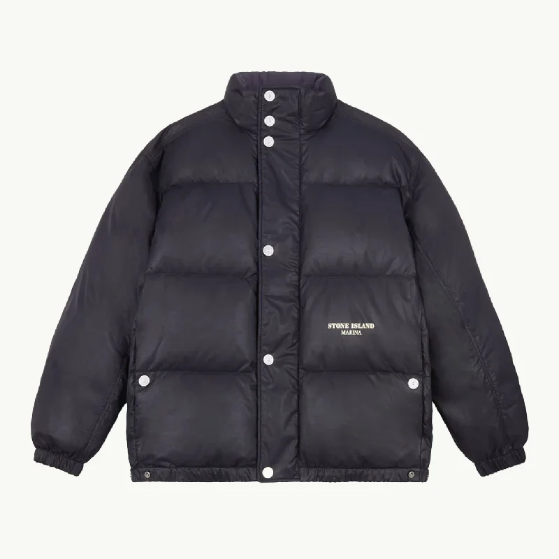Modern Clothing Jacket Nylon Ripstop Cover Down Puffer Marina Logo - Ink 2681