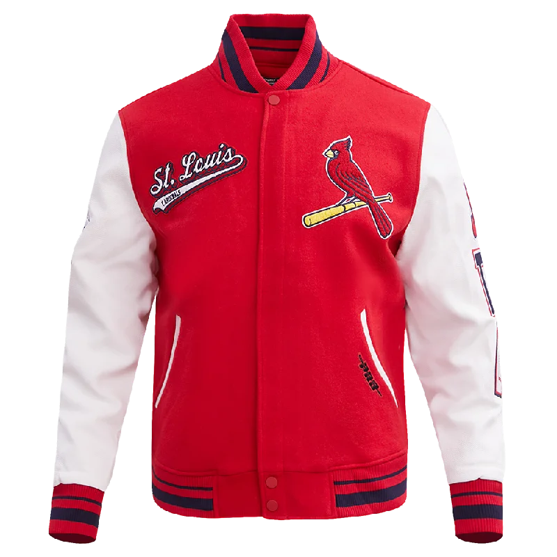 Smart Casual Wear MLB ST. LOUIS CARDINALS SCRIPT TAIL MEN'S RIB WOOL VARSITY (RED/WHITE/MIDNIGHT NAVY) Smart Casual Wear MLB ST. LOUIS CARDINALS SCRIPT TAIL MEN'S RIB WOOL VARSITY (RED/WHITE/MIDNIGHT NAVY)