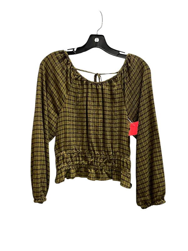 Classic Styles Top Long Sleeve By Madewell In Green, Size: S