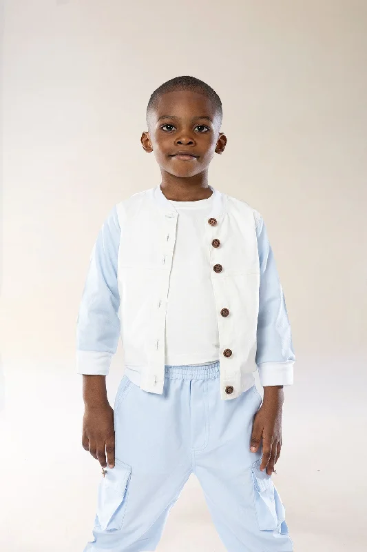 Relaxed T-shirts Snowy Denim Boys Jacket
