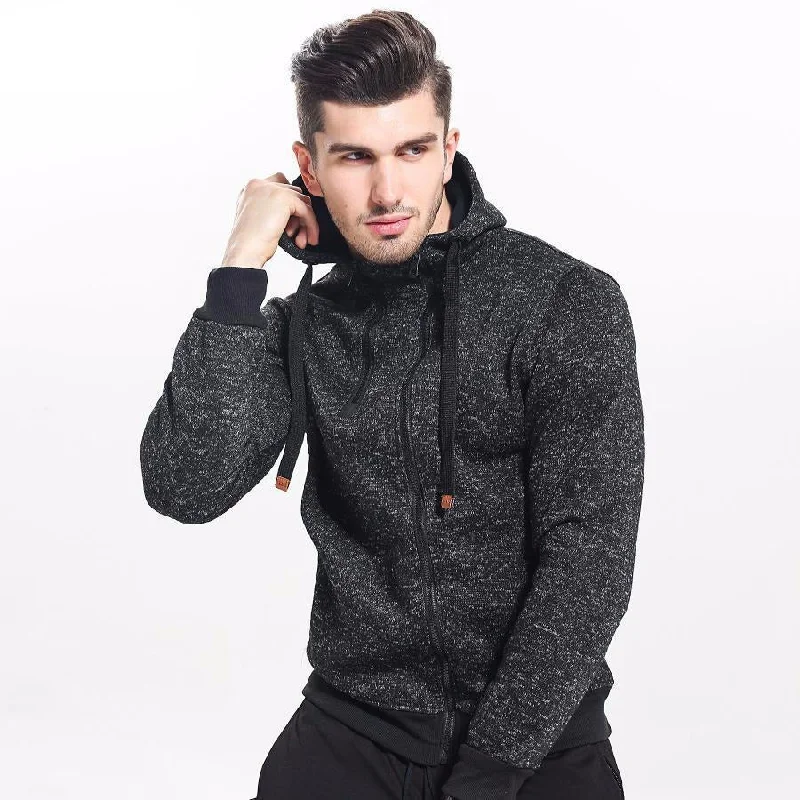 Relaxed Fit Clothing JACK CORDEE 2017 Autumn Double Zipper Hoodie
