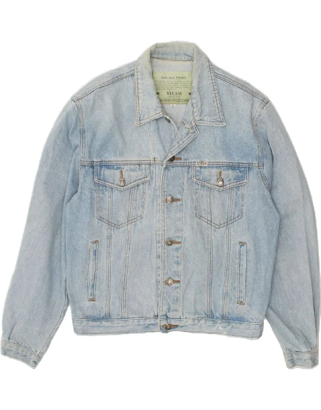 Trendy Apparel VINTAGE Mens Denim Jacket UK 38 Medium Blue