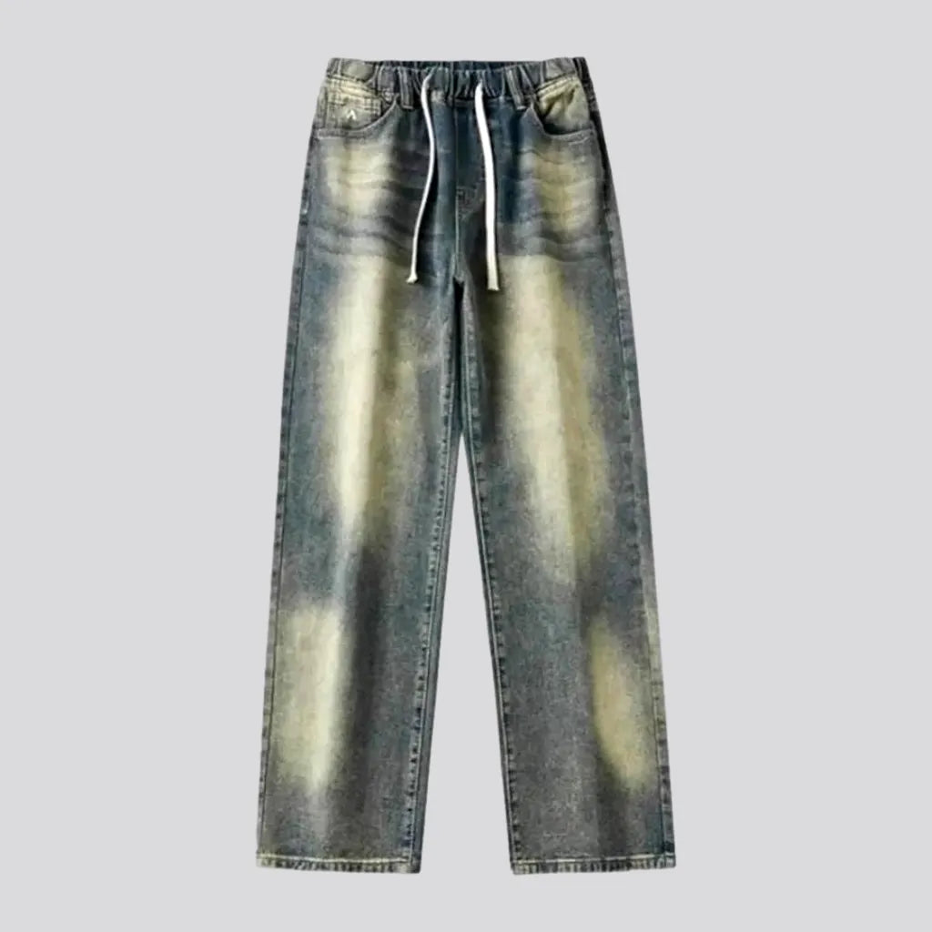 Trendy Tees Mid-rise stylish men's jean joggers