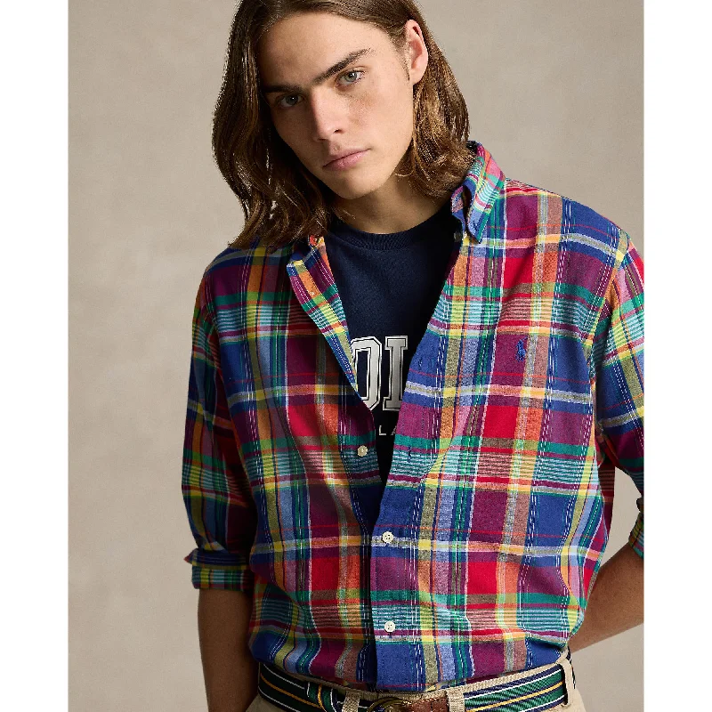 Casual Shirts Polo Ralph Lauren - Madras Cotton Shirt - Check - Royal, Red Multi