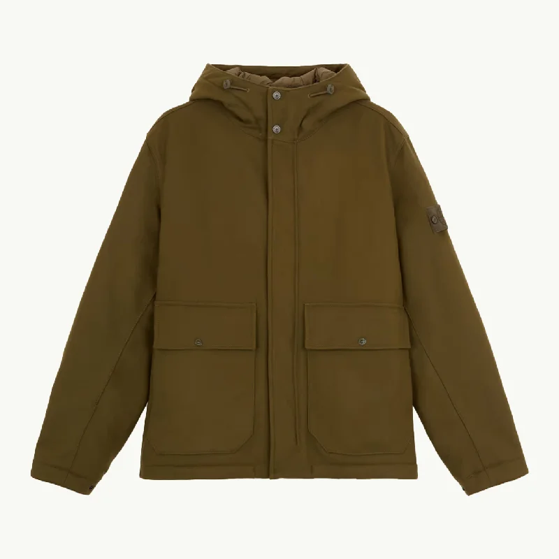 Weekend Styles Jacket Wool Nylon Anti-Drop Ghost Patch - Military Green 5481