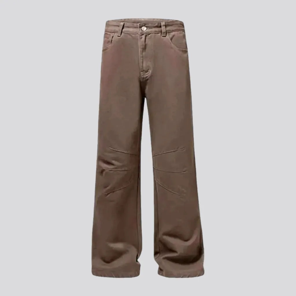 Street Outfit 90s style colored mid rise men's jeans