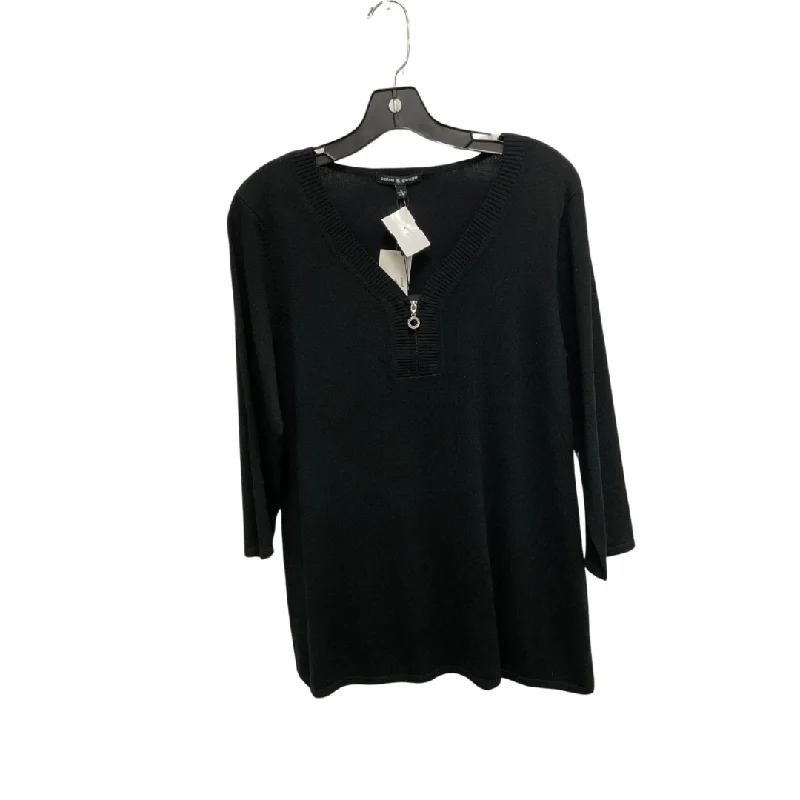 Bold Designs Top 3/4 Sleeve By Cable And Gauge In Black, Size: L