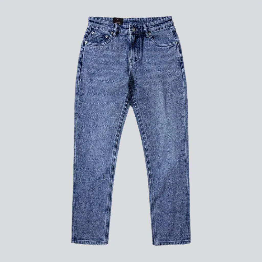 Trendy Apparel Slim heavyweight self-edge jeans
 for men