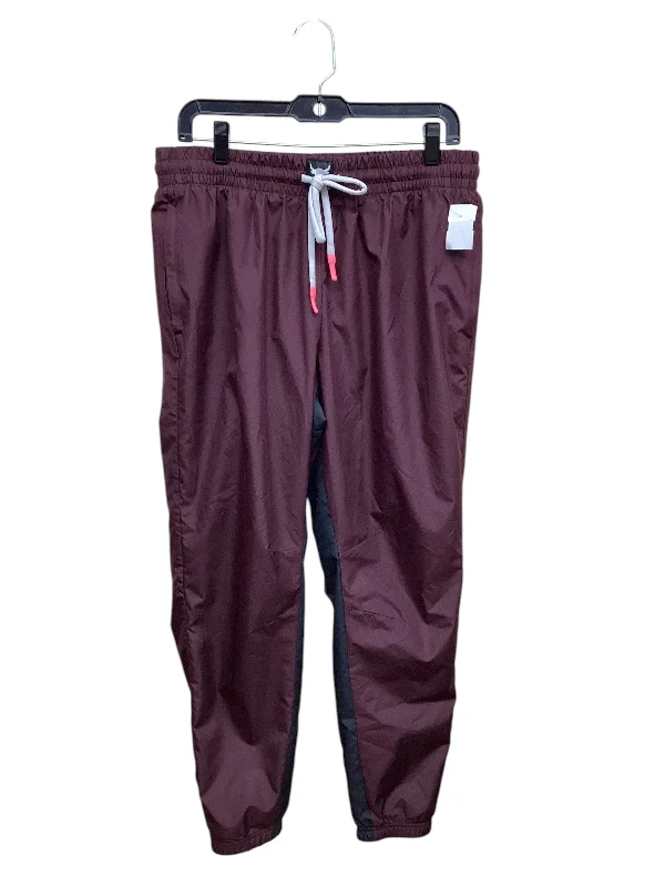 Casual Shoes Athletic Pants By Under Armour In Purple, Size: L