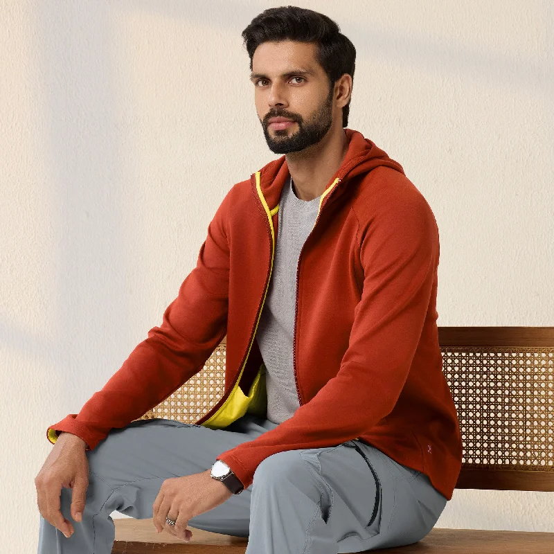Everyday Jeans Alpha Hoodies Jackets Auburn Red