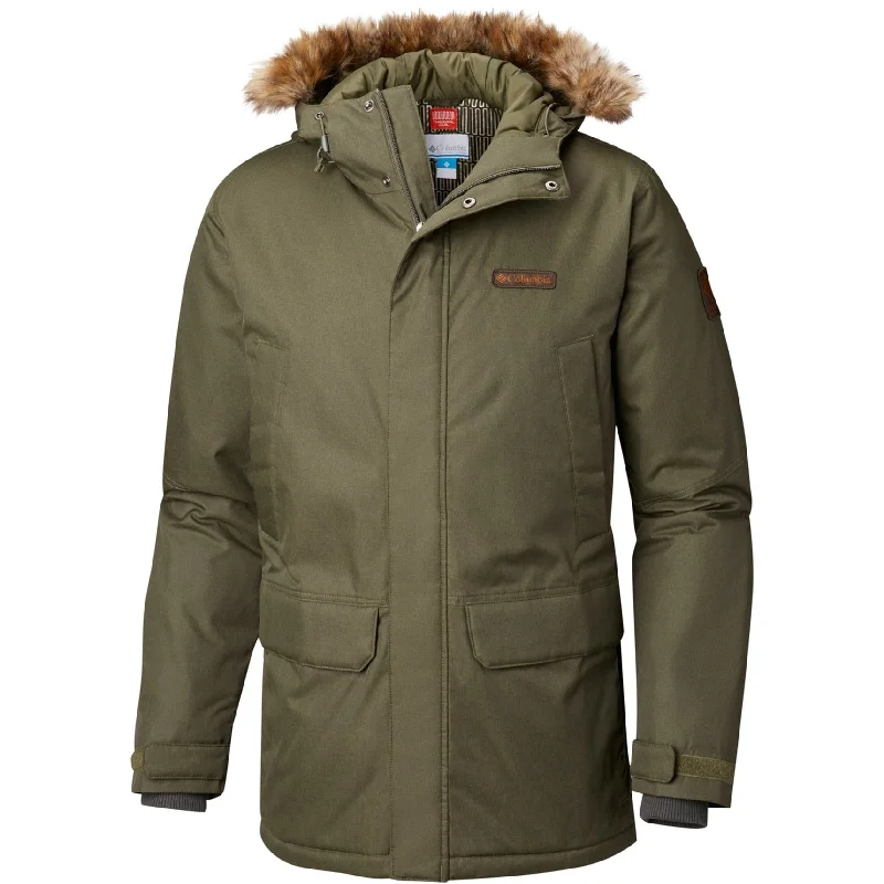 Everyday Apparel Columbia Mens Pennes Creek Parka Coat, Green, XX-Large