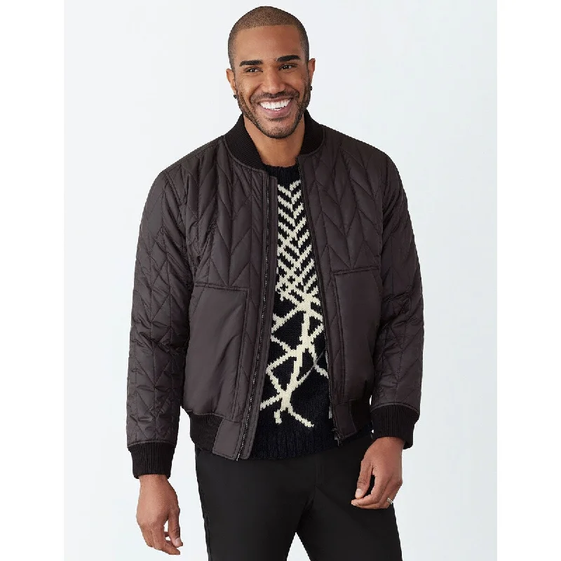 All-Season Wear Gstq Quilted Bomber Jacket