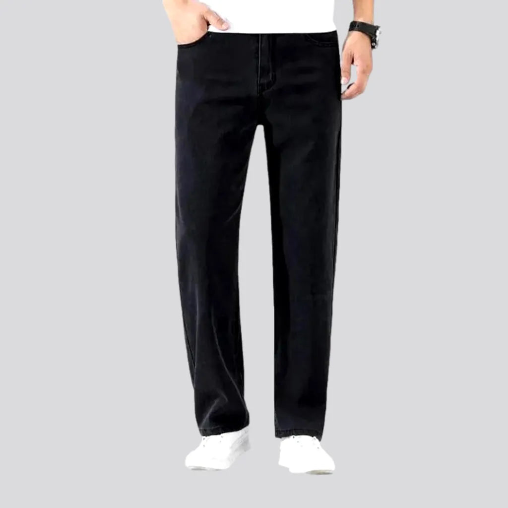 Elegant Outfits Black 90s jeans
 for men