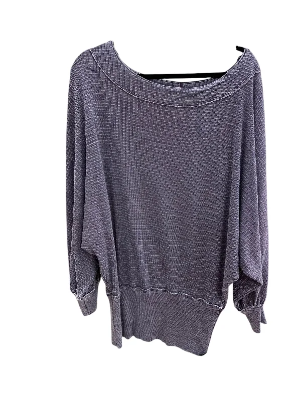 Everyday Jeans Top Long Sleeve By We The Free In Purple, Size: S