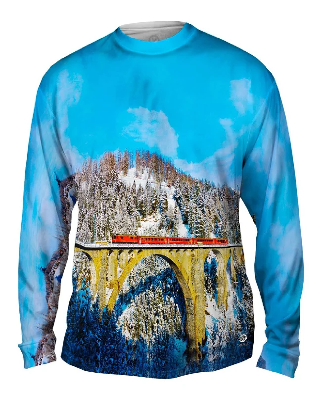 Practical Clothing Red Train Swiss Alps