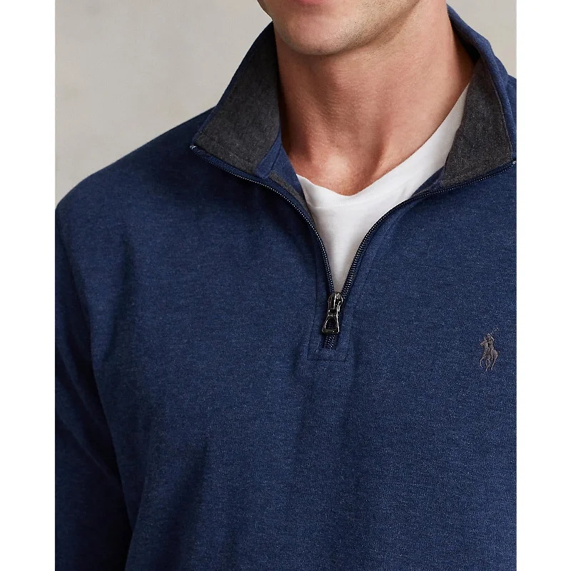 Comfy Tops Polo Ralph Lauren - Luxury Jersey Quarter Zip Sweatshirt - Navy