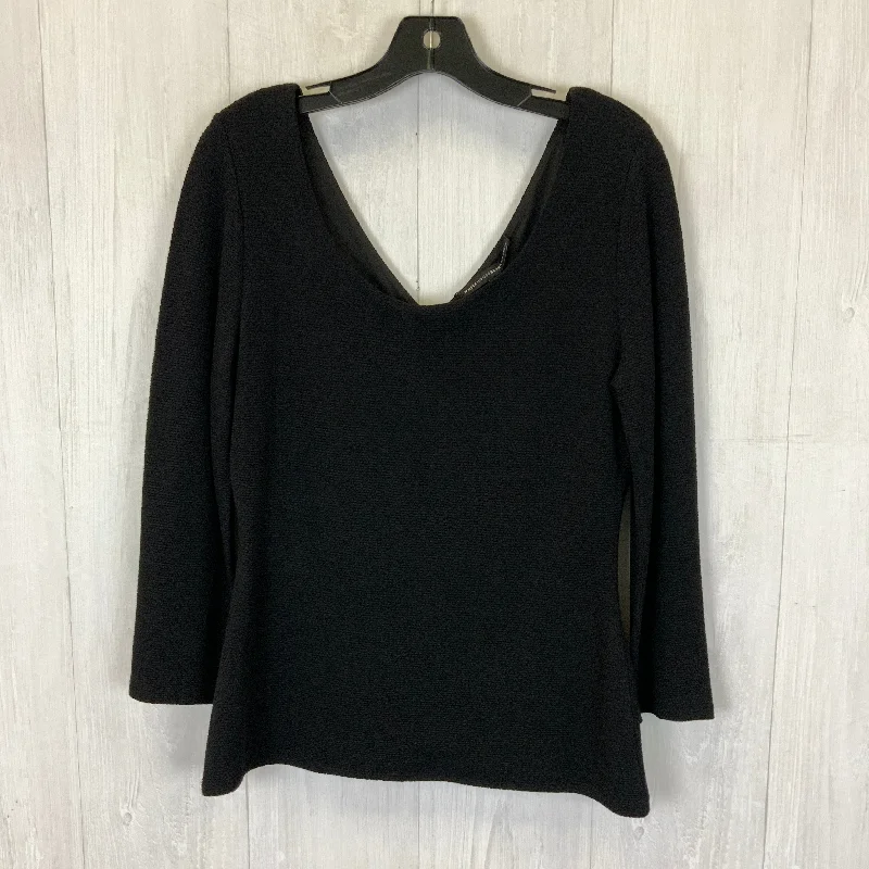 Bold Colors Top 3/4 Sleeve Basic By White House Black Market In Black, Size: M