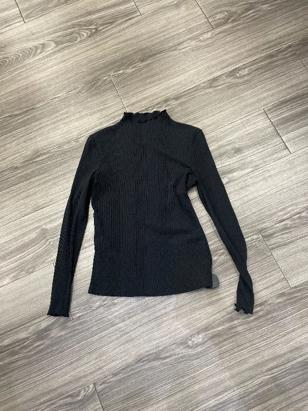 Formal Shirts Top Long Sleeve By Cynthia Rowley In Black, Size: S