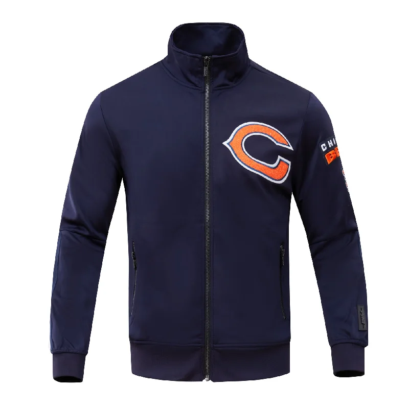Fashion Pants NFL CHICAGO BEARS CLASSIC MEN'S TRACK JACKET (MIDNIGHT NAVY)