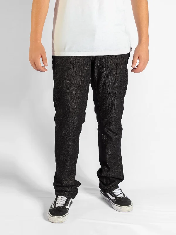 Sleek Tops V Vorta Slim Fit Jeans - Rinsed Black
