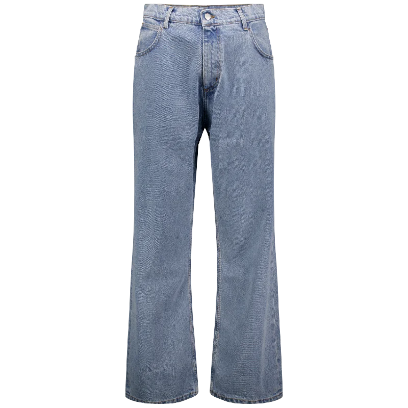 Comfy Tops Bird Emb. Back Denim Jeans