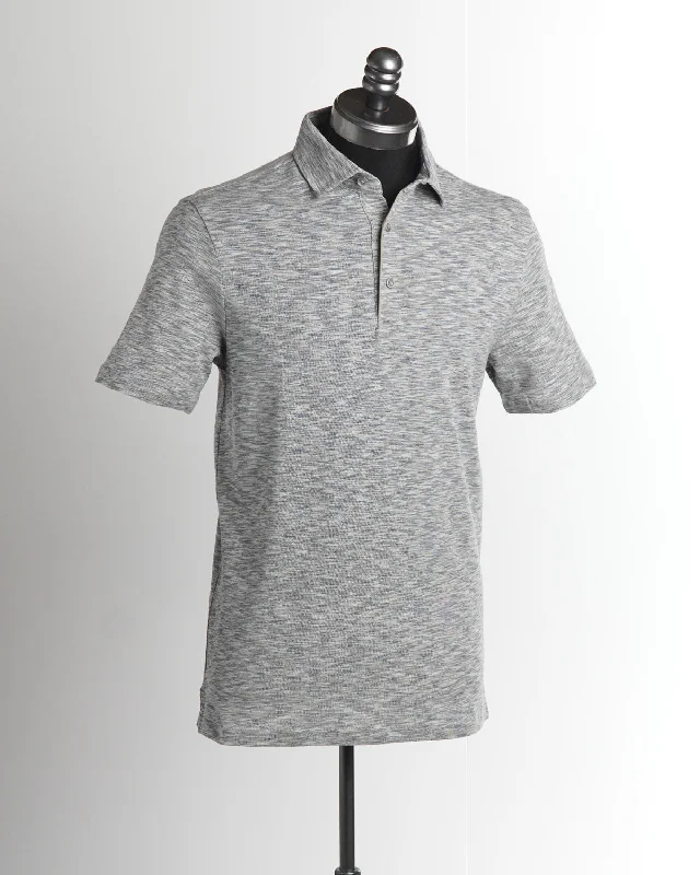 Layered Styles Cotton Linen Heathered Piqué Polo