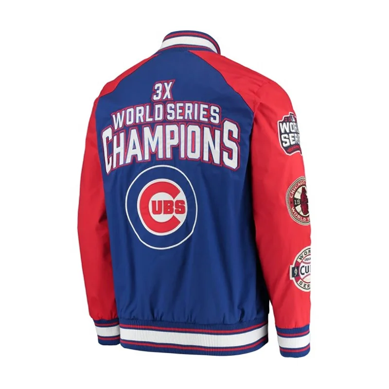 Elegant Outfits G-III Sports Mens Cubs Commemorative Jacket, Blue, Large