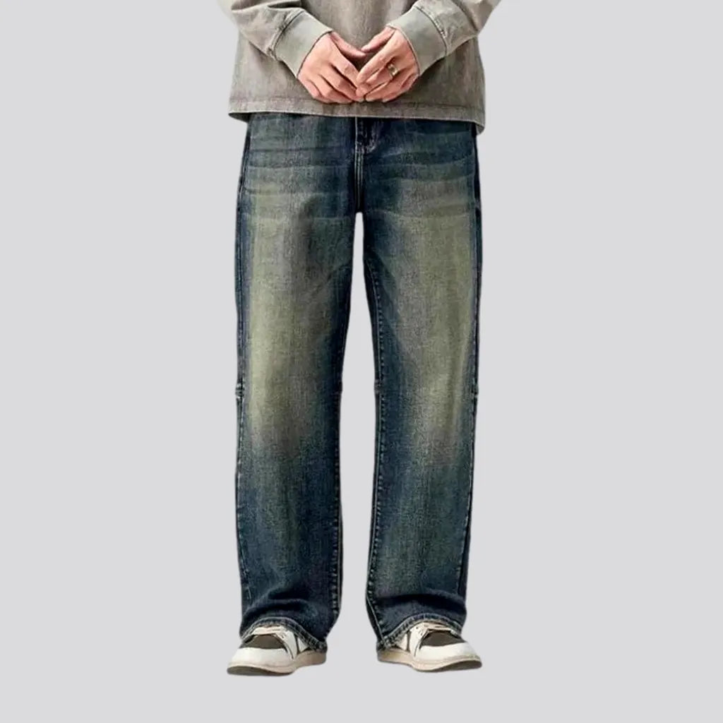 Denim Looks Retro baggy style men's jeans