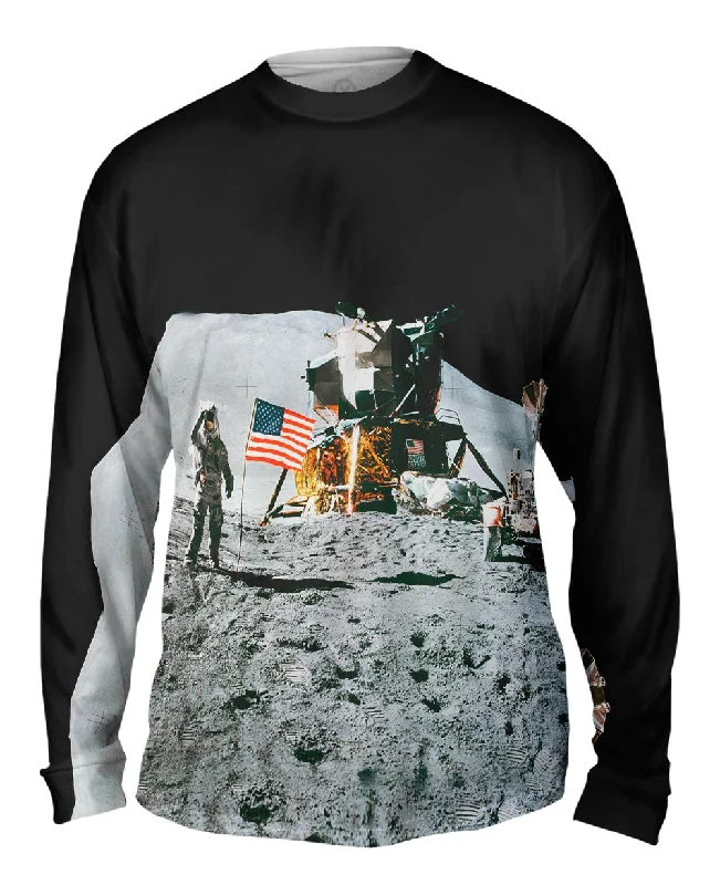Designer Casuals Apollo 15 Flag On Moon Space
