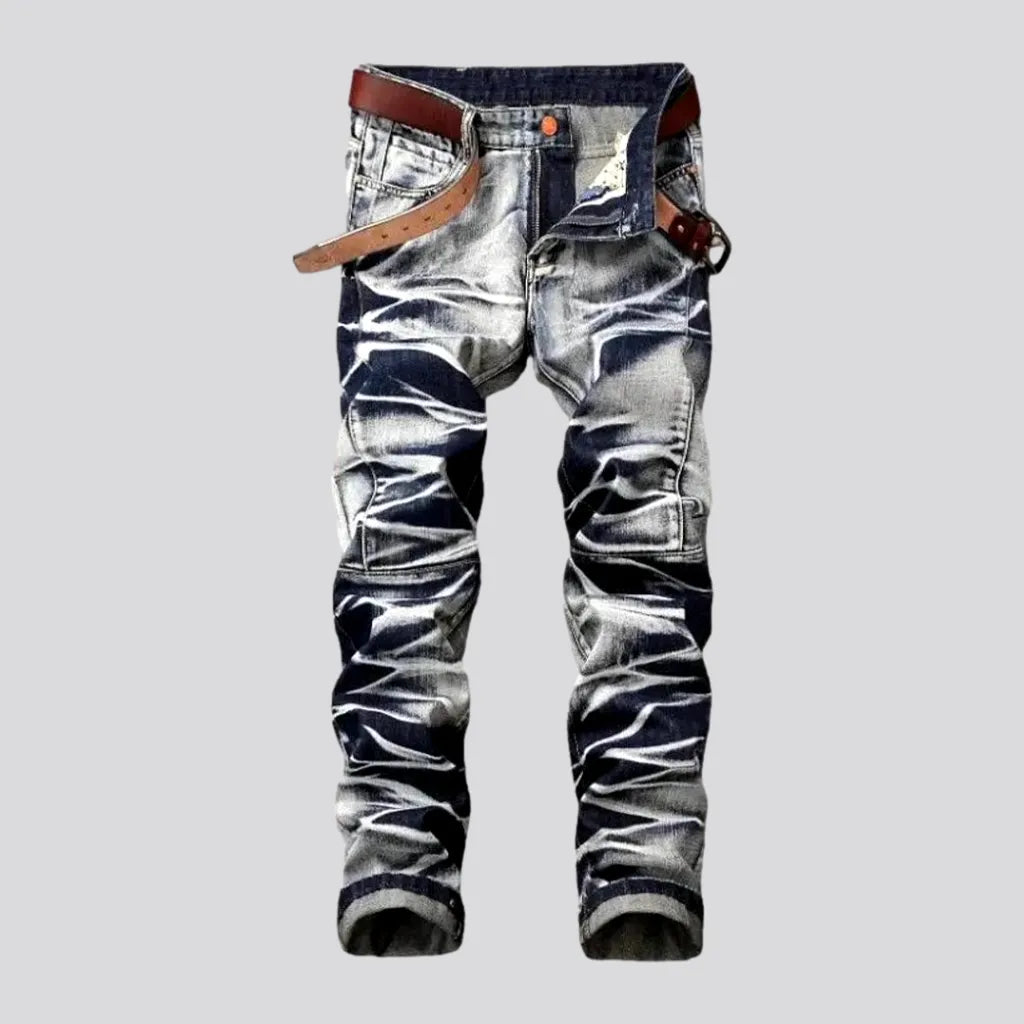 Sporty Jackets Dark men's y2k jeans