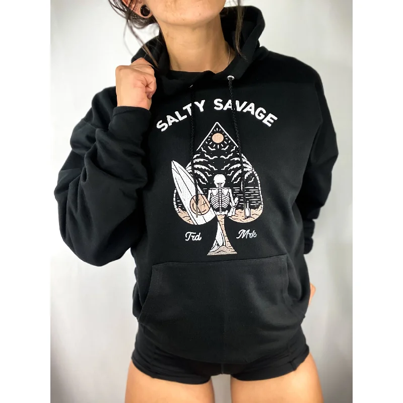 Athletic Tops Salty Savage Unisex “Beach Spade” Classic Hoodie