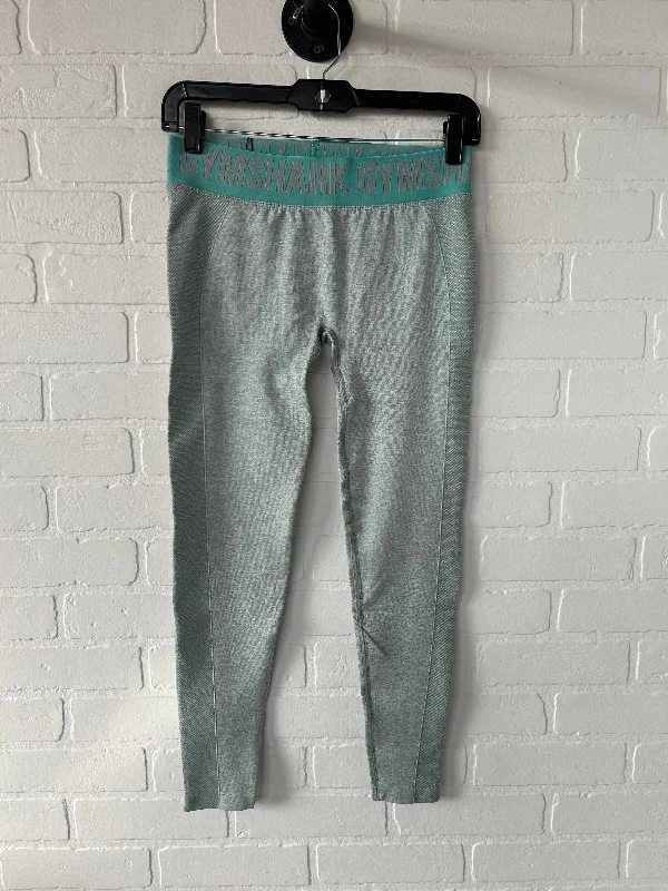 Athletic Tops Athletic Leggings By Gym Shark In Green, Size: 8