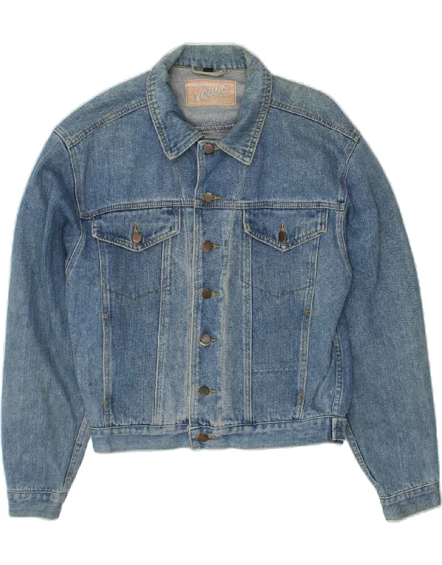Casual Shirts VINTAGE Mens Denim Jacket UK 36 Small Blue