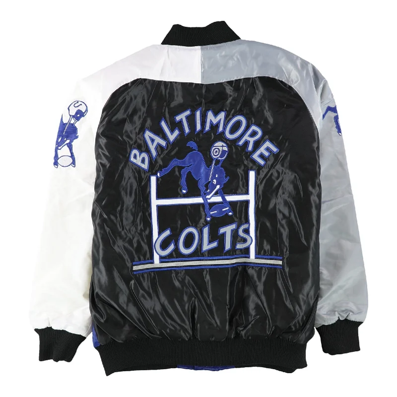 Active Wear STARTER Mens Baltimore Colts Varsity Jacket, Blue, X-Large