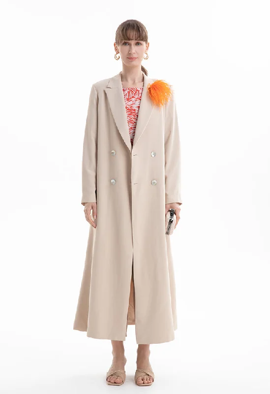 Bold Outfits Double Breasted Long Jacket
