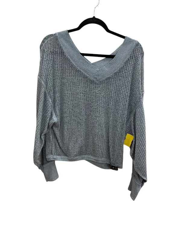 Classic Designs Top Long Sleeve By We The Free In Grey, Size: Xs