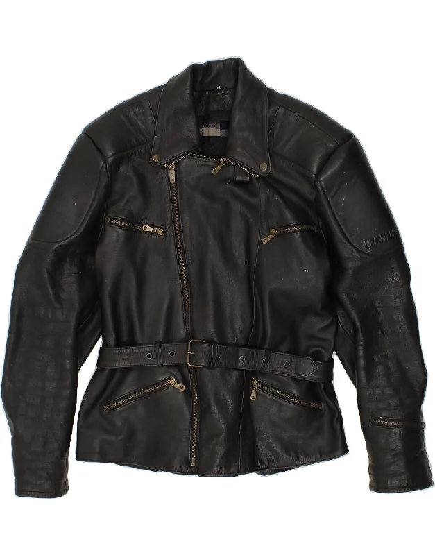 Cozy Jackets VINTAGE Mens Leather Jacket UK 38 Medium Black