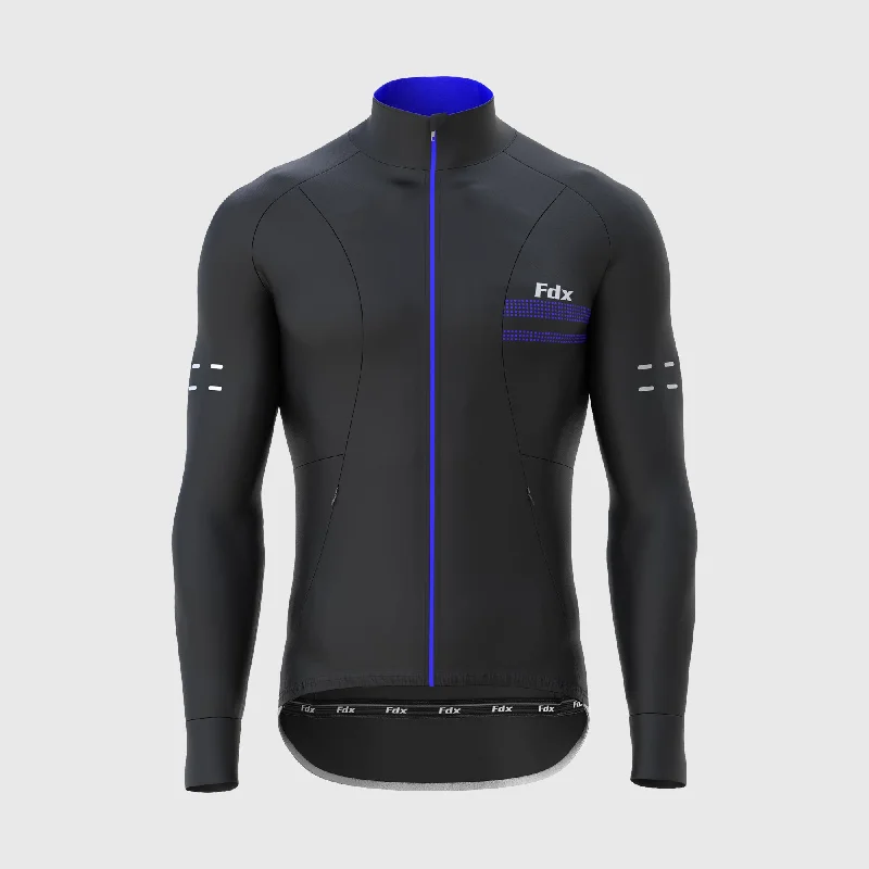 Minimalist Pieces Fdx Arch Men's & Boy's Blue Thermal Roubaix Long Sleeve Cycling Jersey