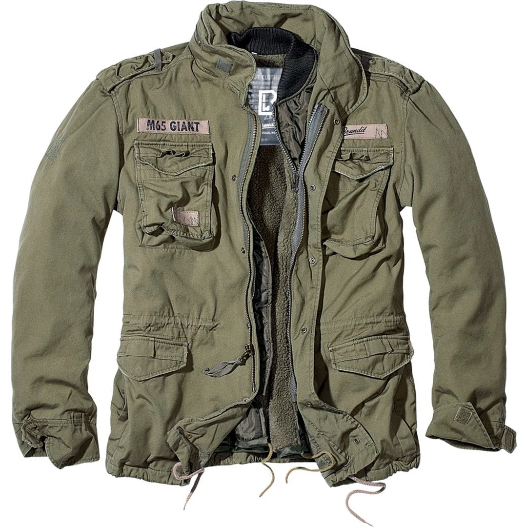 Comfy Pants Brandit Brandit M65 Giant Military Parka Jacket US Army Combat Zip Fleece Warm Winter