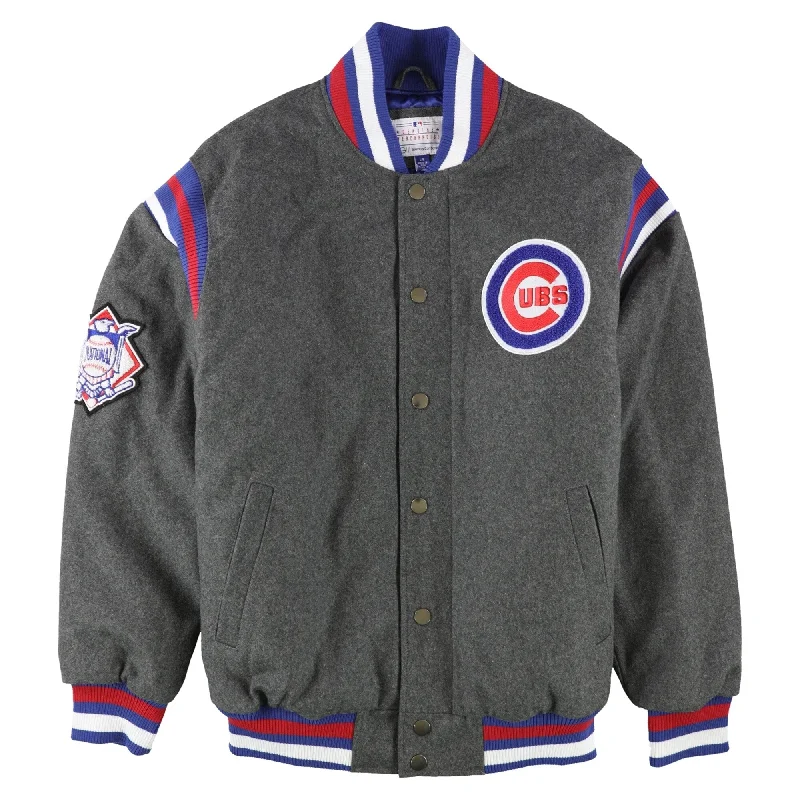 Urban Looks G-III Sports Mens Chicago Cubs Jacket, Grey, Large (Regular)