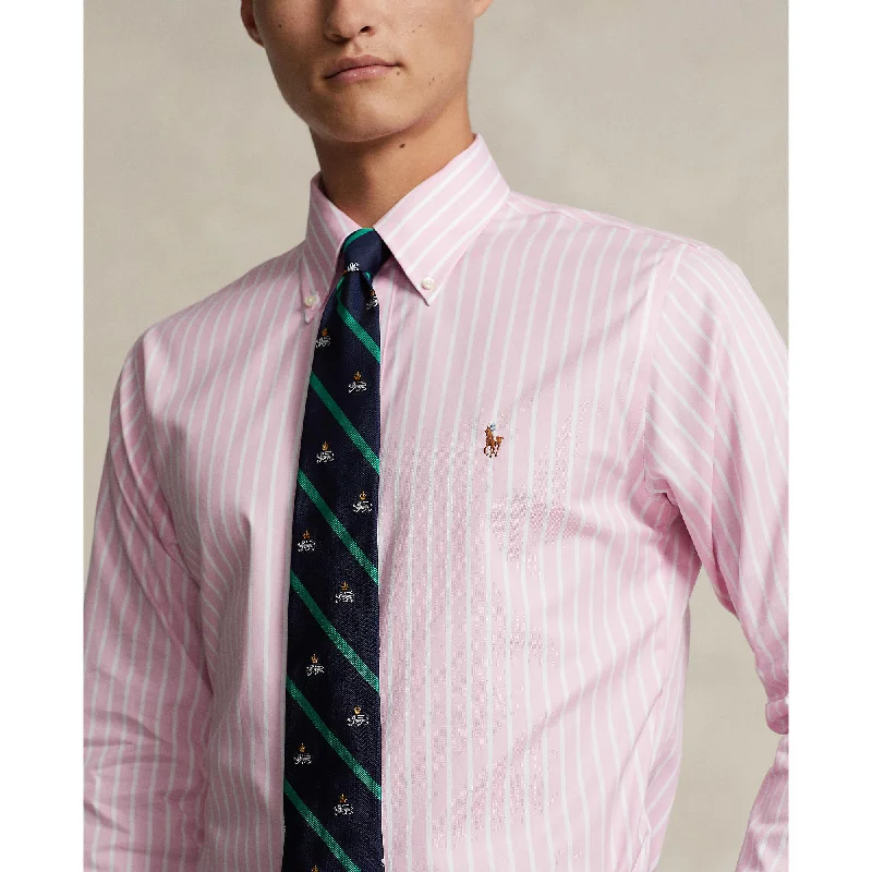 Simple Styles Polo Ralph Lauren - Business Shirt - Stripe - Pink & White