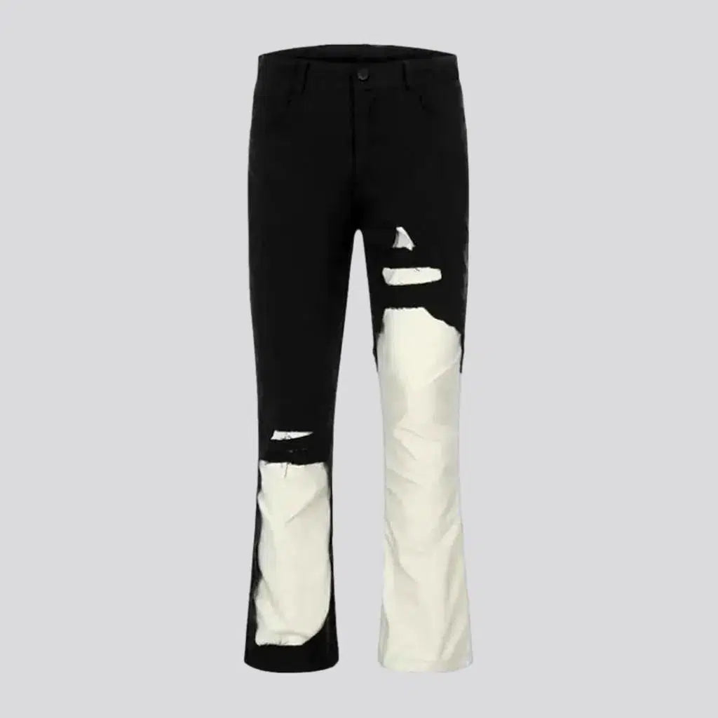 Winter Jackets Bootcut men's distressed jeans