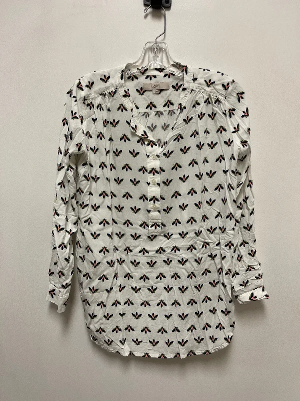 Urban Gear Top Long Sleeve By Loft In White, Size: S
