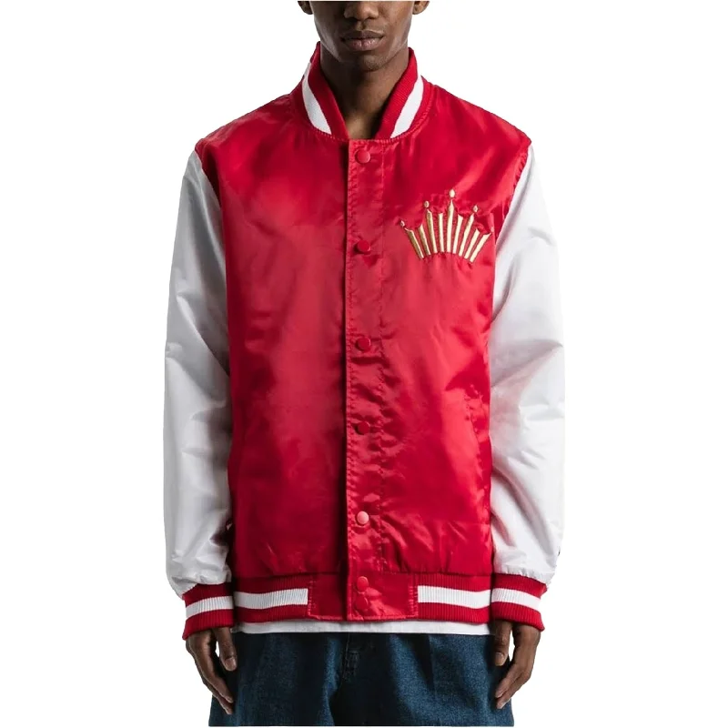Casual Shoes STARTER Mens Budweiser Varsity Jacket, Red, Large