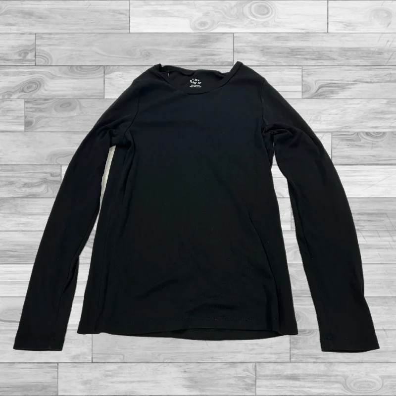 Smart Wear Top Long Sleeve Basic By J. Crew In Black, Size: L